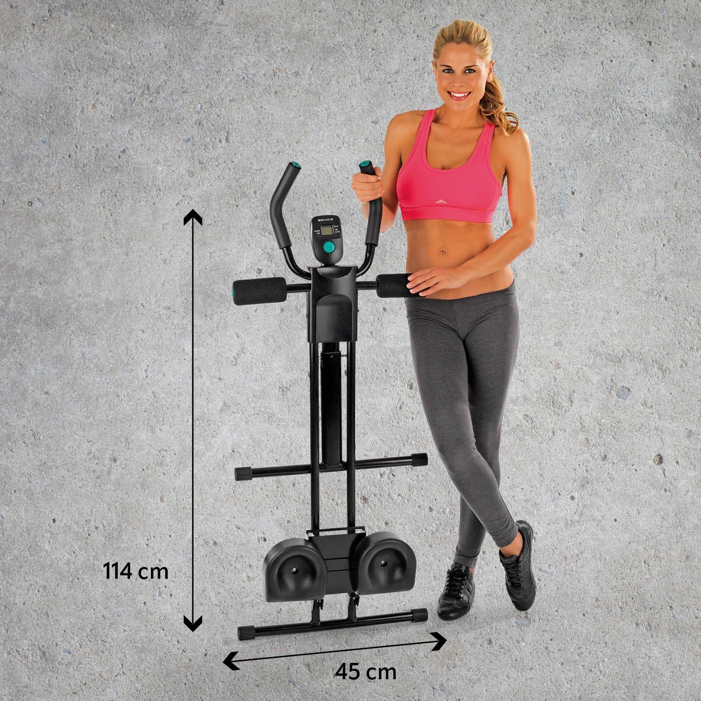 fitmaxx - VITALmaxx klappbar, Fitnessgerät Bauchtrainer 5 Trainingsbank Trainingsgerät