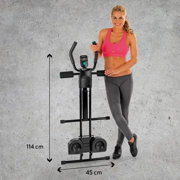 VITALmaxx Bauchtrainer Fitnessgerät - Trainingsbank klappbar, fitmaxx 5 Trainingsgerät