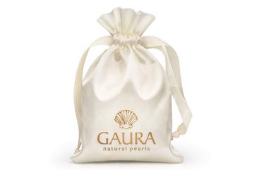 Gaura Pearls Perlenkette Klassische weiß rund 7.5-8 mm 40 cm echte Süßwasserzuchtperlen