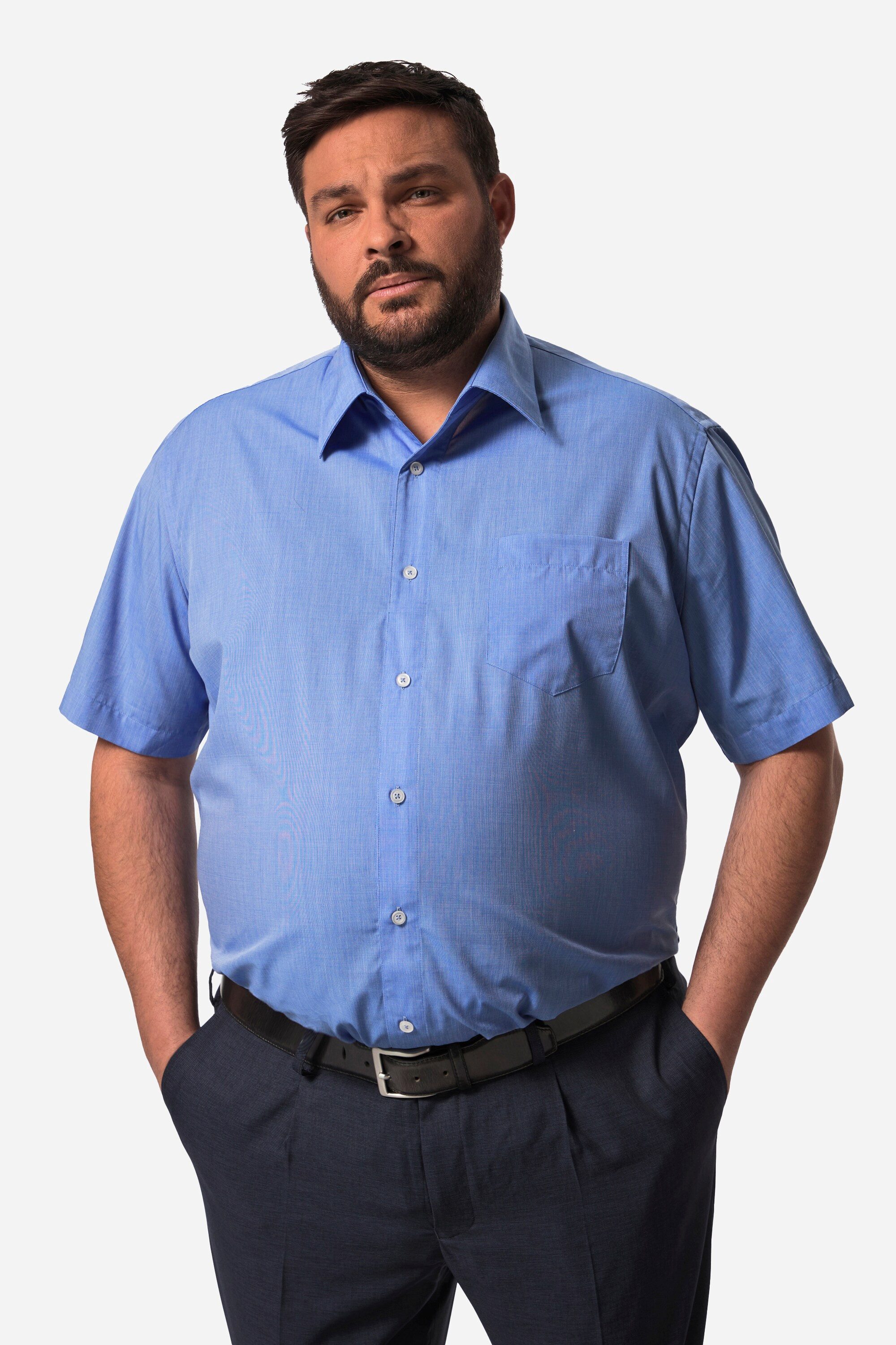 Kurzarmhemd Men+ Businesshemd Halbarm EasyCare Vario-Kragen