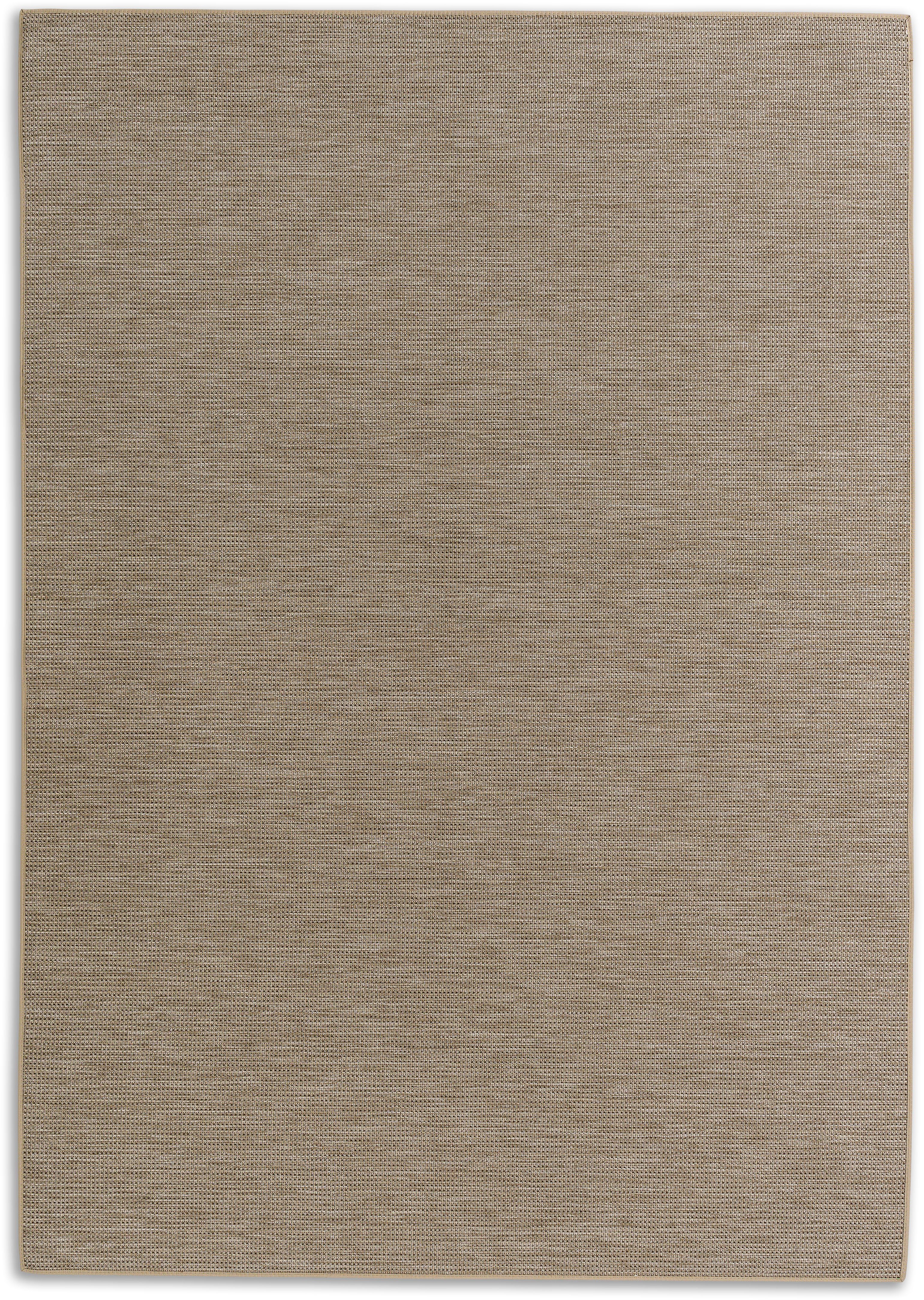 Teppich Parkland 6351 220, SCHÖNER und Höhe: Flachflorteppich beige 5 eleganter rechteckig, In- mm, WOHNEN-Kollektion, geeignet, Outdoor