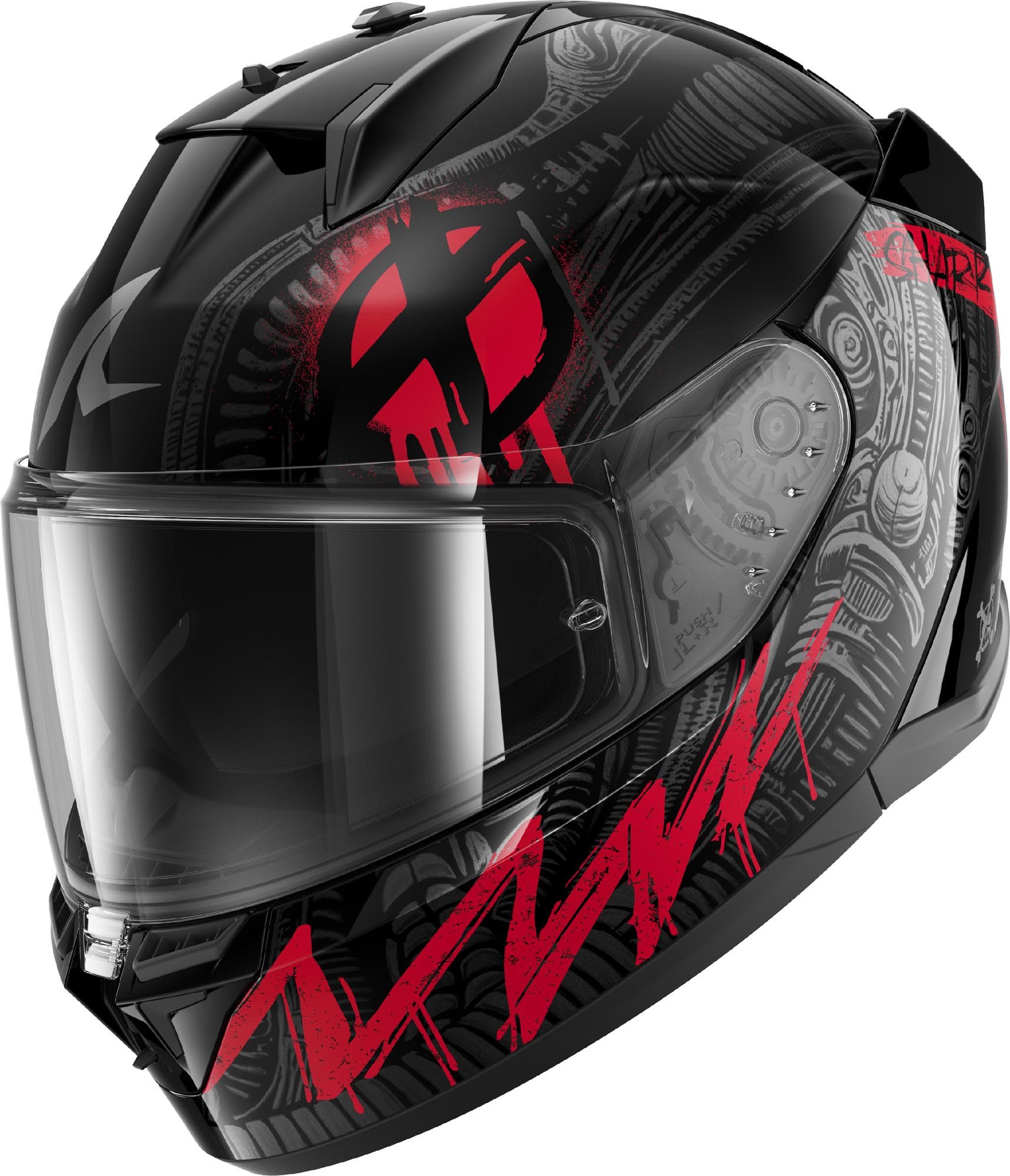 Motorradhelm D-Skwal 3 Shiever Helm