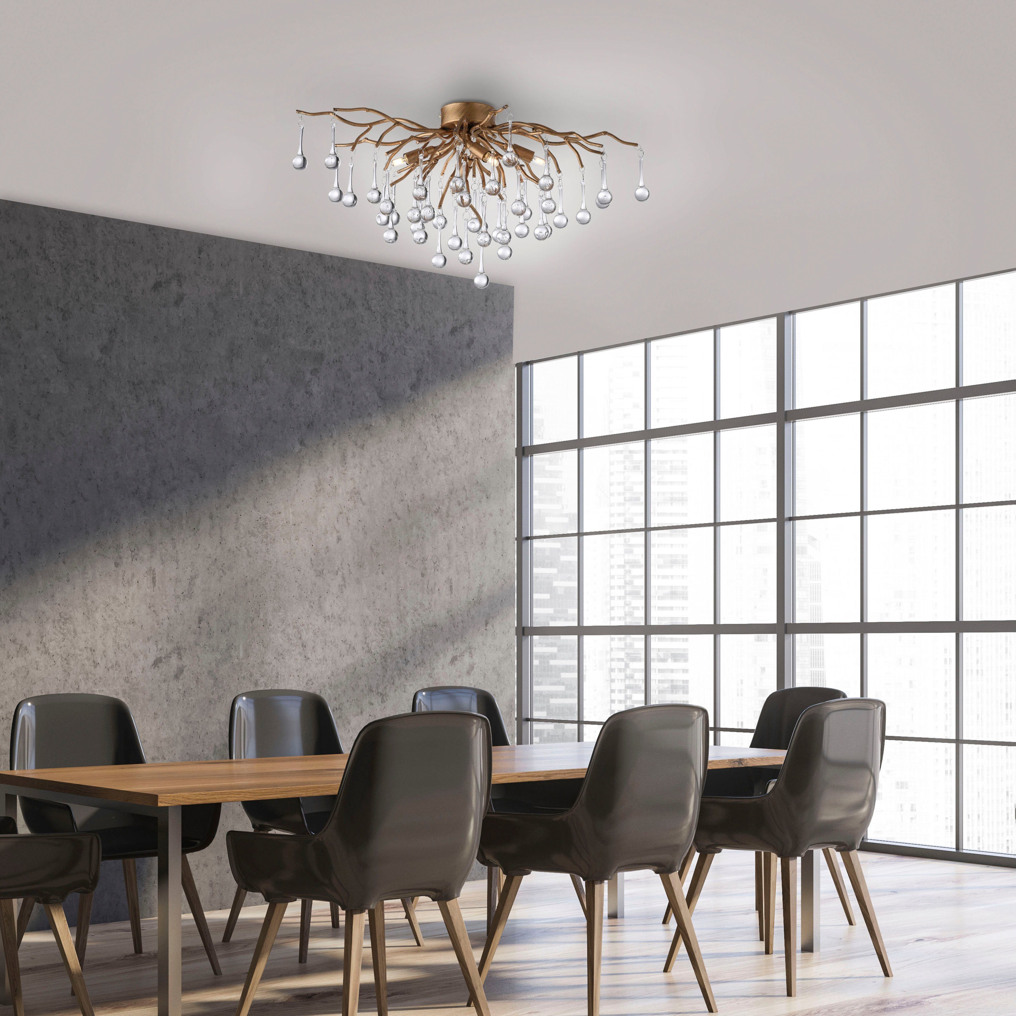 Paul Neuhaus Deckenleuchte ICICLE, ohne Leuchtmittel