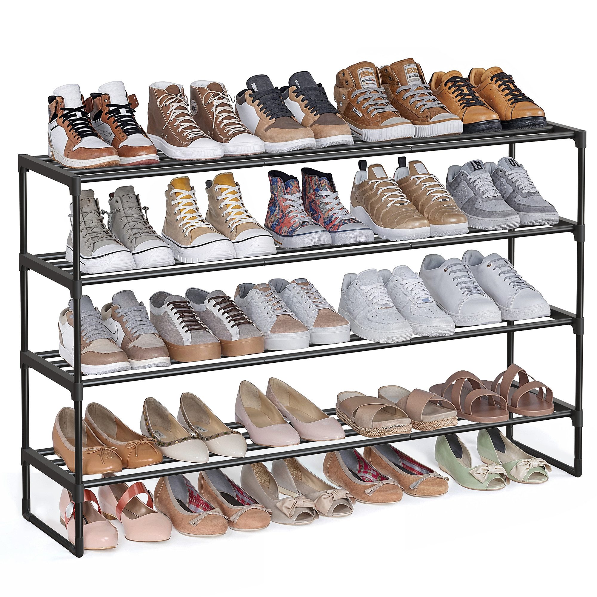 SONGMICS Schuhregal Schuhaufbewahrung, Schuhregal 2/3/5/10 Ebenen, Schuhstä günstig online kaufen