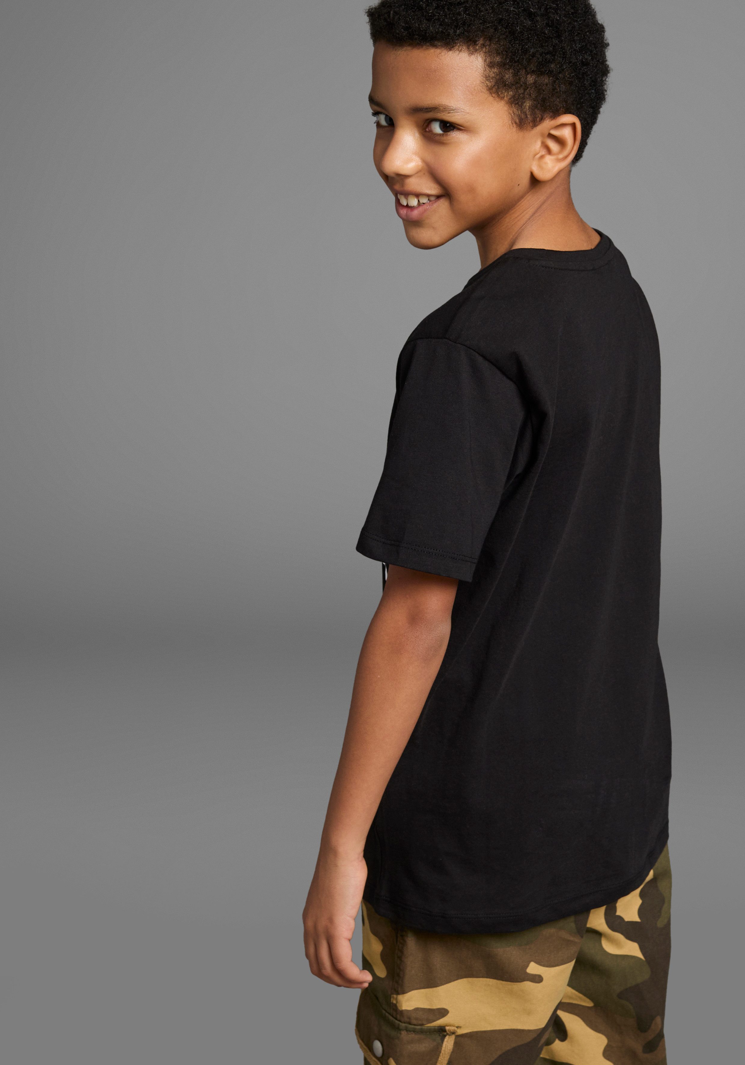 KIDSWORLD T-Shirt ECHT JETZT? Kurzarm, Basic-Passform, bedruckt, Rundhalsausschnitt