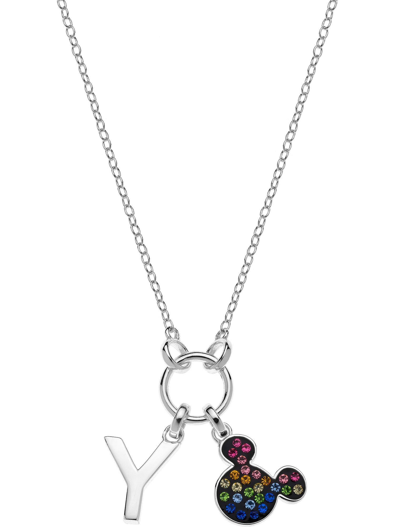 Silber Jewelry Collier Mädchen-Kinderkette Disney DISNEY Kristall 925er
