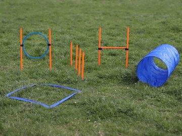 Lemodo Agility-Slalom Agility Set für kleine und mittlere Hunde, Komplett-Set, Kunststoff