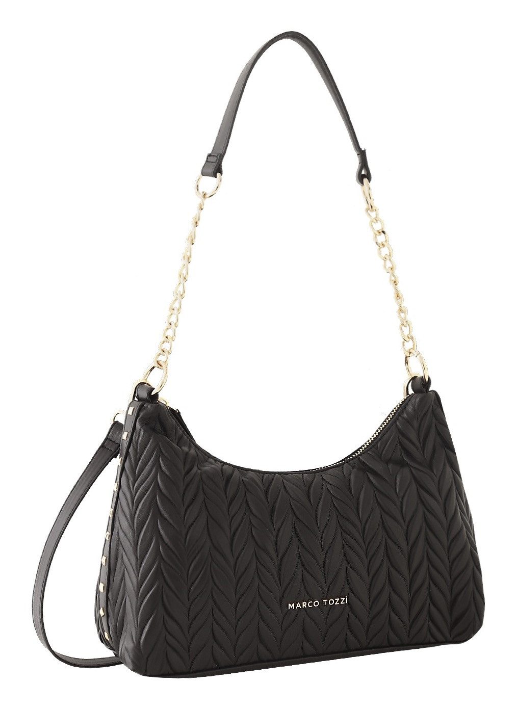MARCO TOZZI Umhängetasche, Damen Tragetasche, Schultertasche mit modischer Wattierung