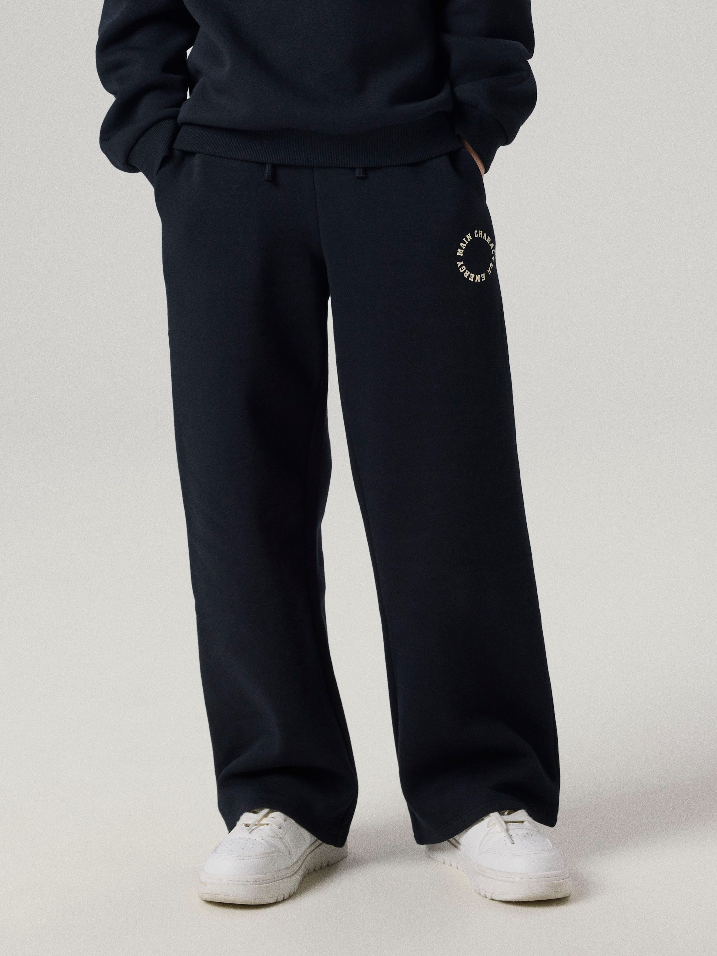 Name It Sweathose NKFRIA WIDE SWEAT PANT BRU NOOS Baumwollmischung, loose fit