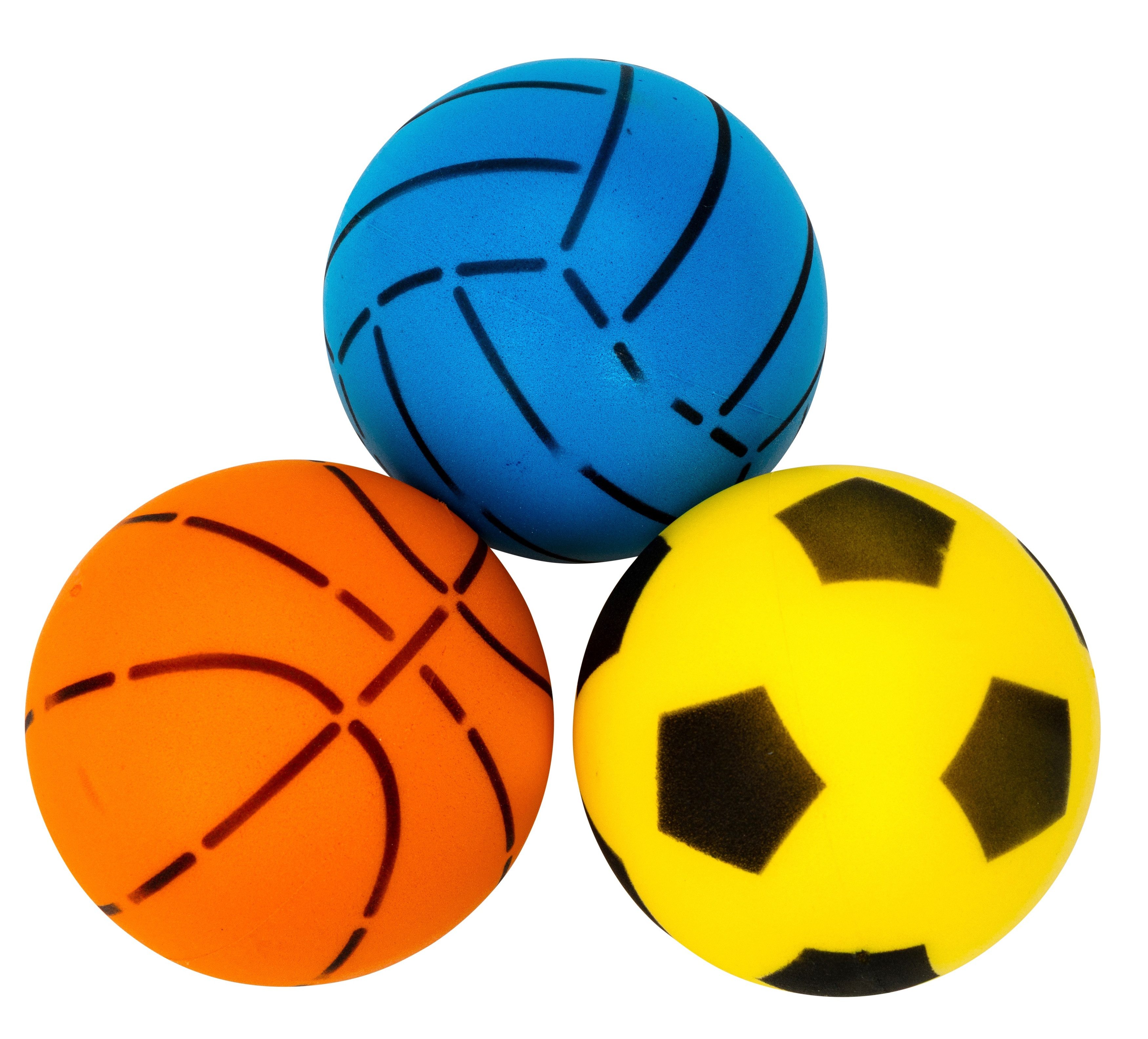 Betzold Spielball Soft-Sportbälle 3er-Set – Weiche Bälle für Sport & Pausenspiel