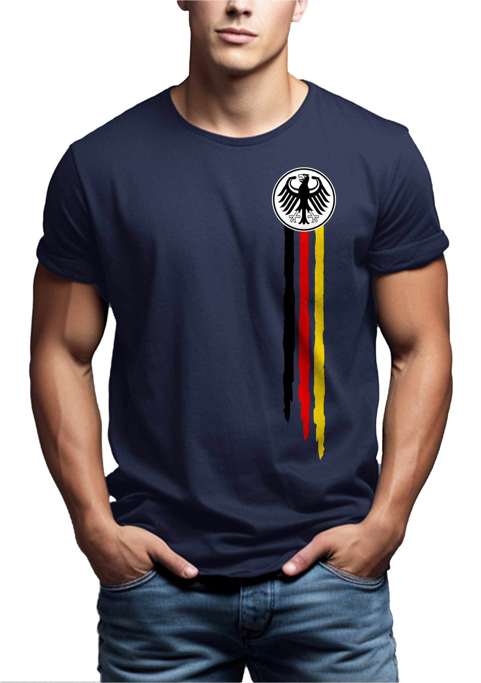 MAKAYA Print-Shirt Bundesadler Deutschland Fußball Trikot günstig online kaufen