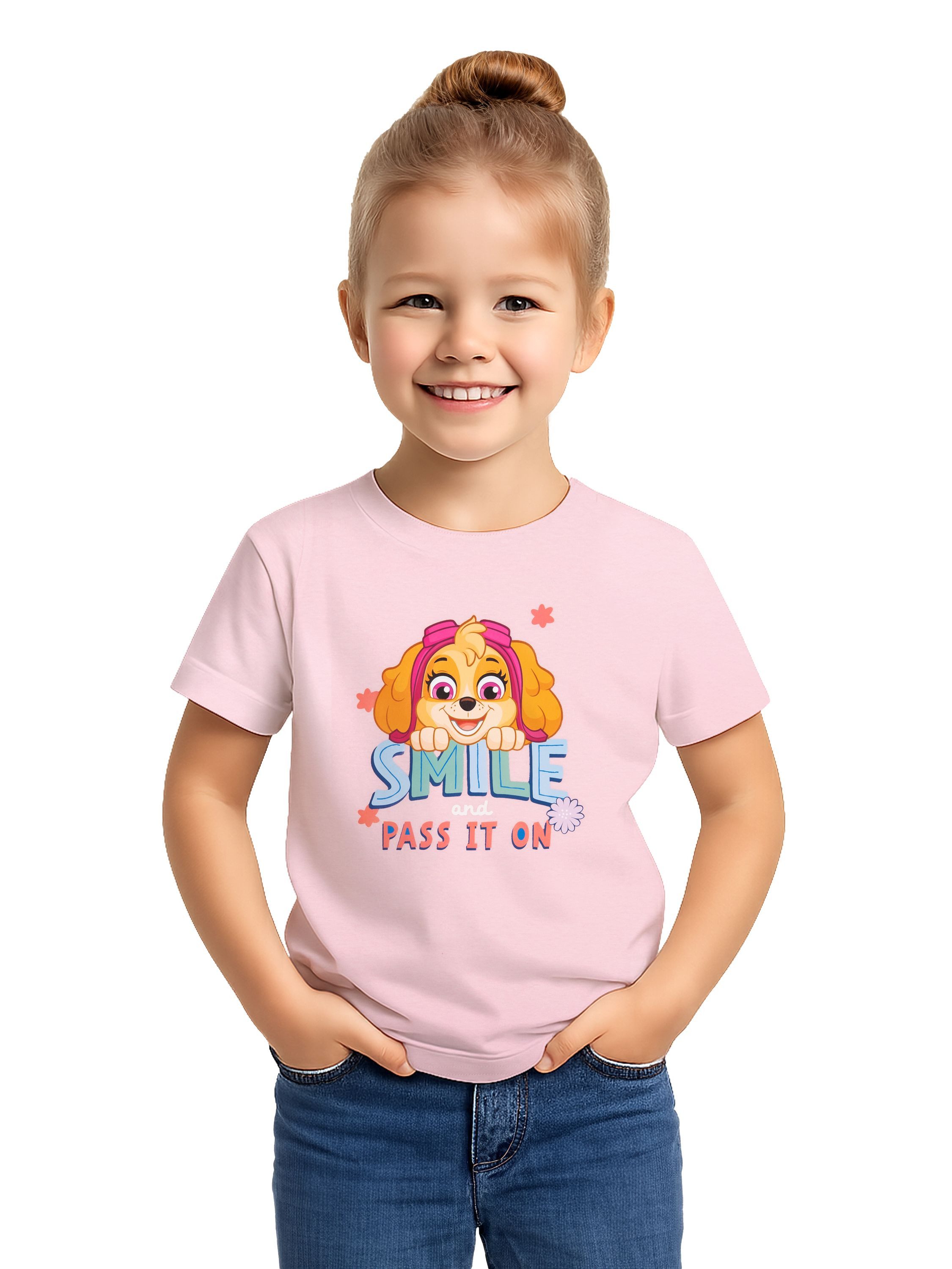 T-Shirt Paw Patrol - Skye - Smile and pass it on
