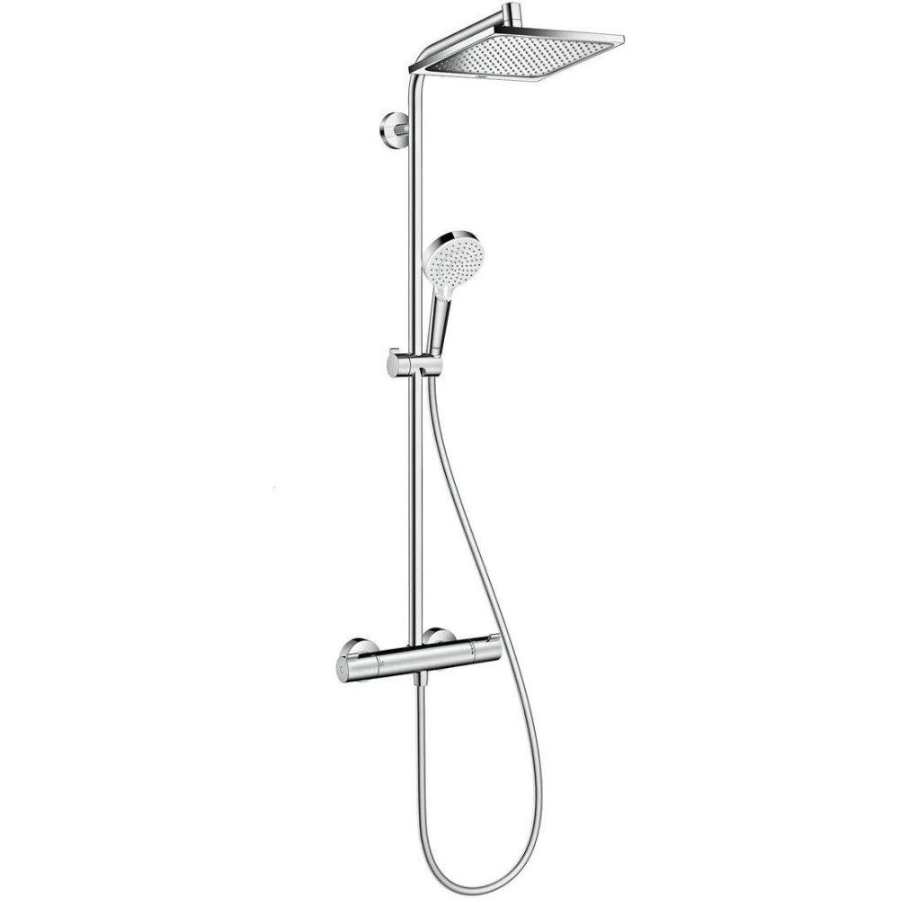Duscharmatur Hansgrohe Crometta E Showerpipe 240 1jet mit Thermostat 27271000