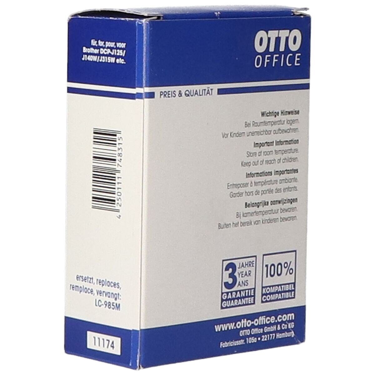 Tintenpatrone (1-tlg., ersetzt Brother Office magenta) »LC985M«, Office Otto
