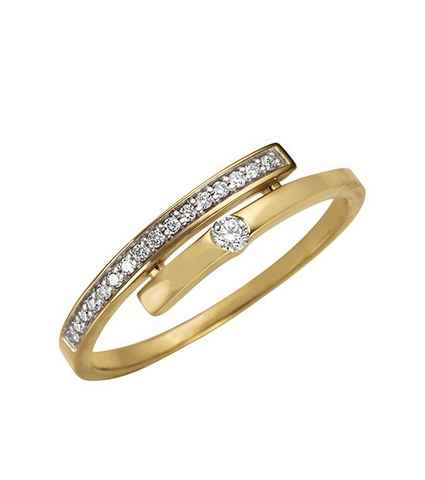 Firetti Diamantring Schmuck Geschenk Gold 333 Damenring Goldring Diamant, mit Brillanten