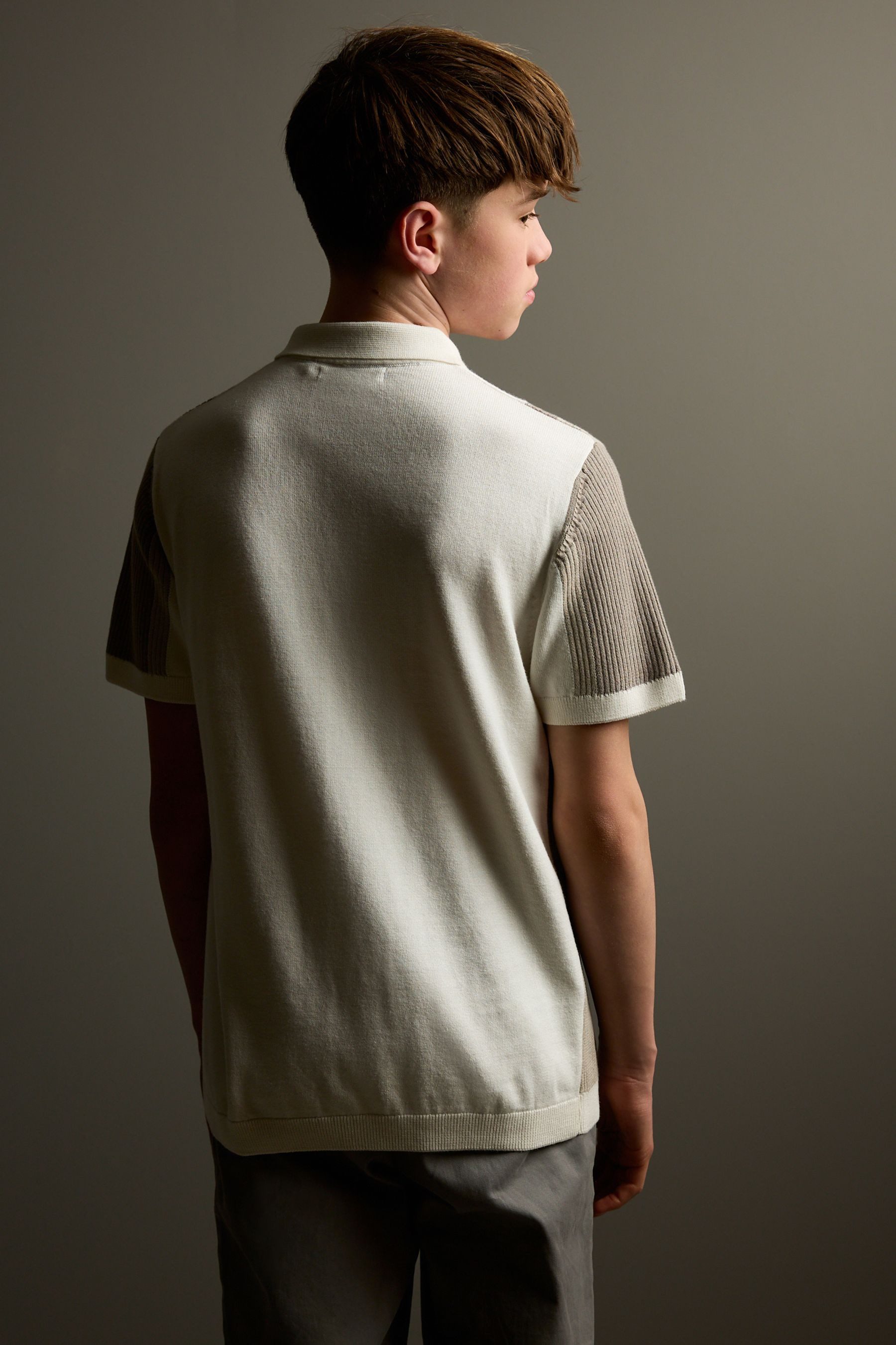 Next Polokragenpullover Strick-Poloshirt mit RV-Kragen (1-tlg) günstig online kaufen