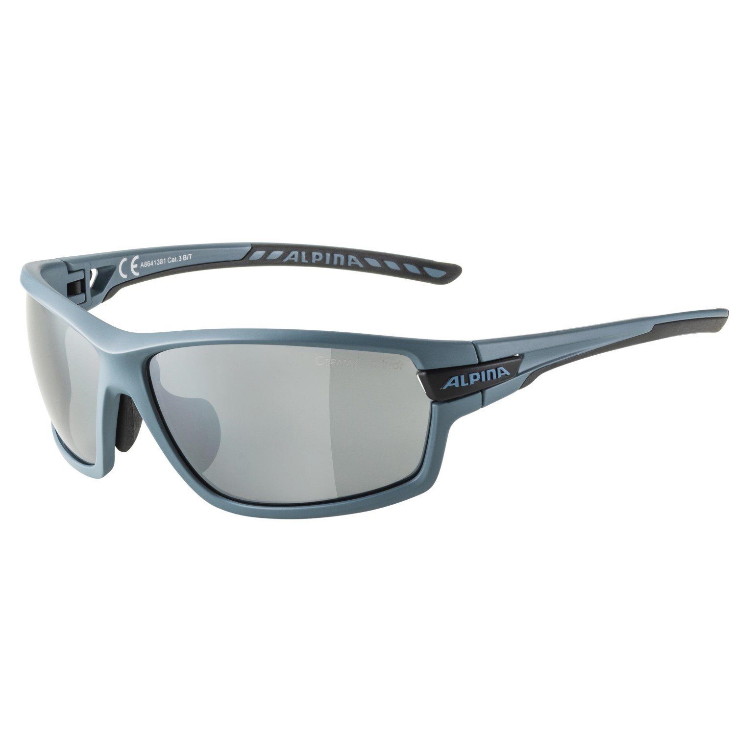 Alpina Sports Sportbrille TRI-Scray 2.0 Sonnenbrille mit Wechselscheiben Dirtblue Matt