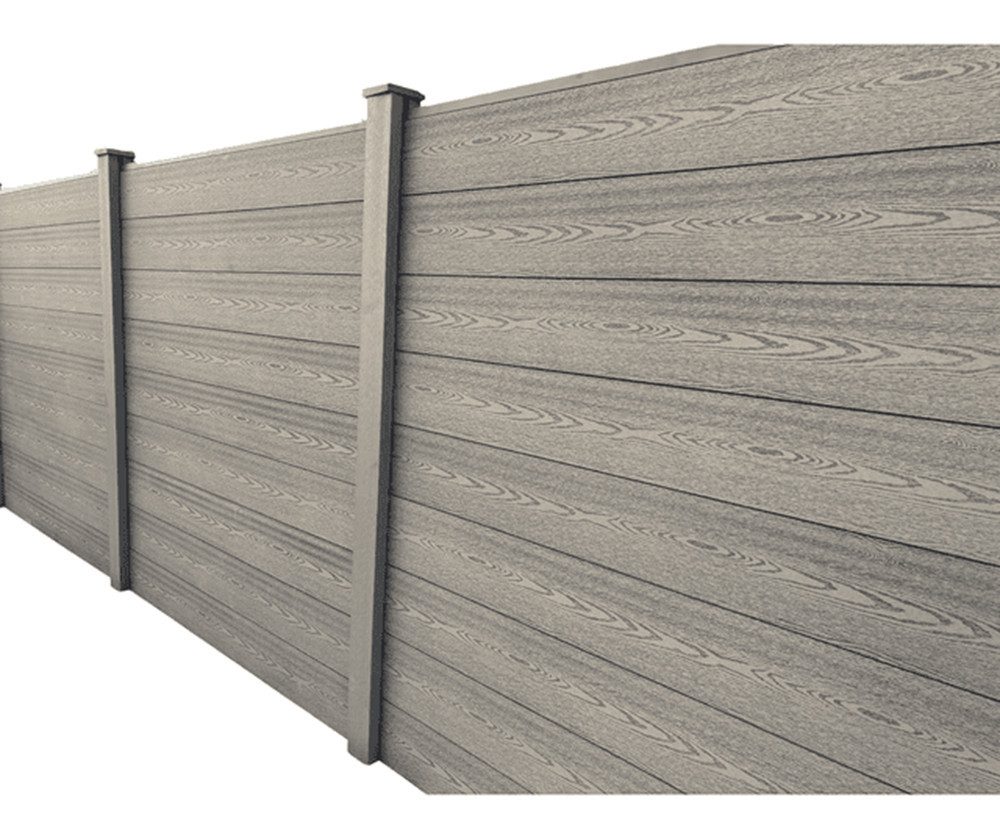 Prestige Home Gartenzaun WPC Sichtschutzzaun CORTEZA, Stecksystem, Wetterfest, Splitterfrei, UV-beständig – kein Ausbleichen