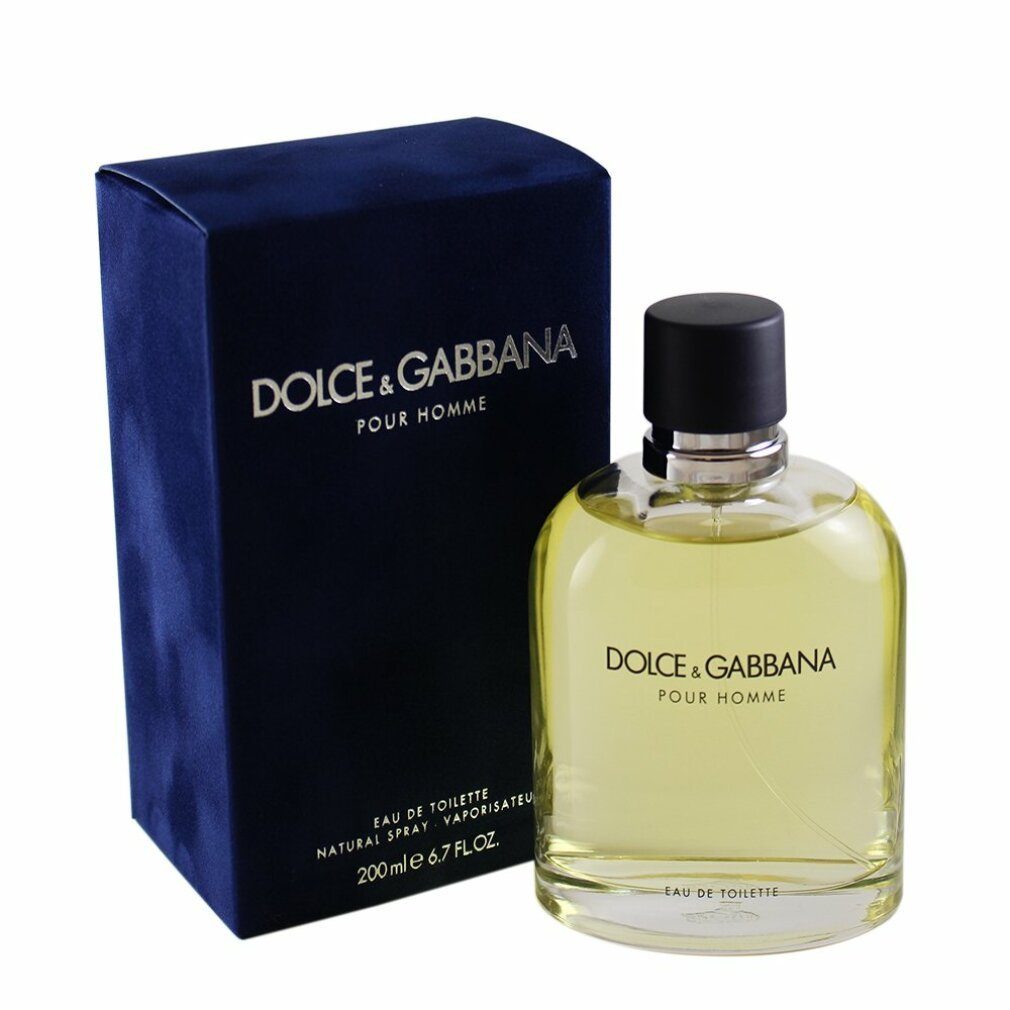 DOLCE Gabbana Pour Toilette de de Eau & GABBANA & Spray Dolce Eau Homme Toilette 200ml