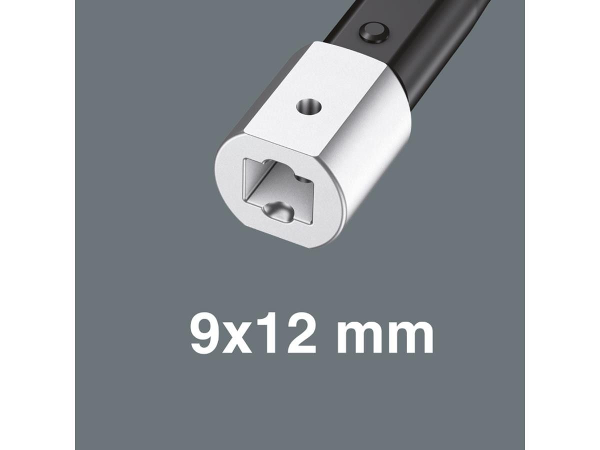 Wera Maulschlüssel 7870 Joker L, 9x12 x 16-19 x 5/8-3/4" x 77 mm, Selbstjustierend, mechanische Ratschenfunktion, 30° Rückschwenkwinkel