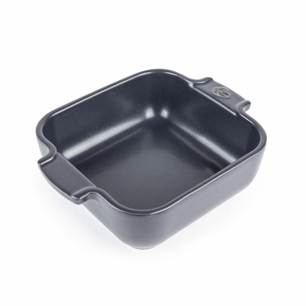 PEUGEOT Auflaufform APPOLIA Keramik 18cm Quadratisch Schiefergrau, Keramik, Keramik
