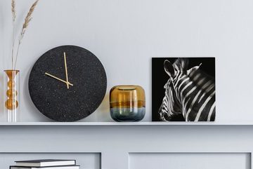 OneMillionCanvasses® Leinwandbild Zebra - Wilde Tiere - Muster, (1 St), Leinwand Bilder für Wohnzimmer Schlafzimmer