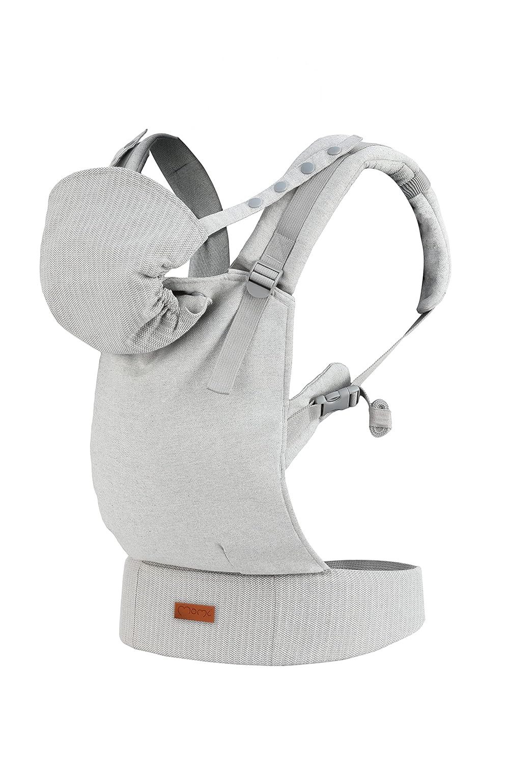 MoMi Babytrage Collet (Einzelprodukt), 2-in-1 Babytrage bis 15 kg mit verstellbarem Hüftgurt