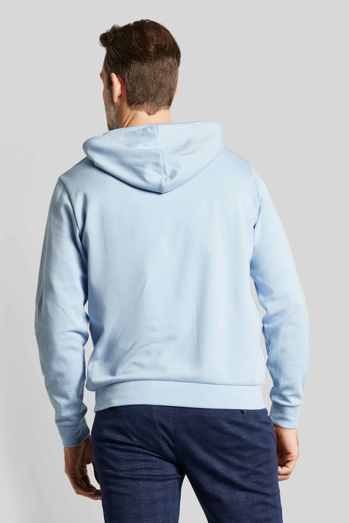 bugatti Hoodie mit in Gold Logoprint hellblau kleinem