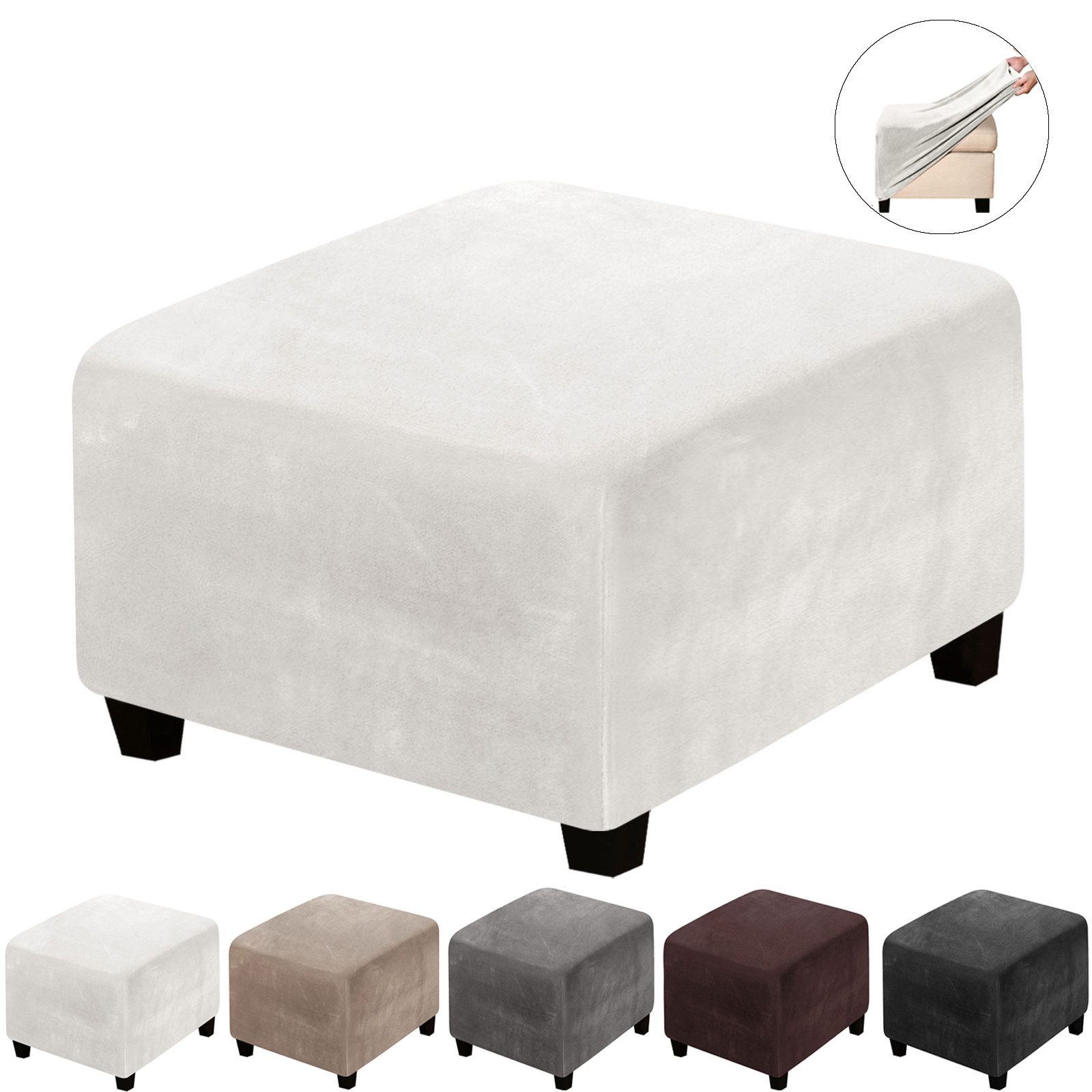 BTTO Stuhlhusse Hockerbezug Sofahusse Stretch Bezug Schonbezug Hocker Sofah günstig online kaufen