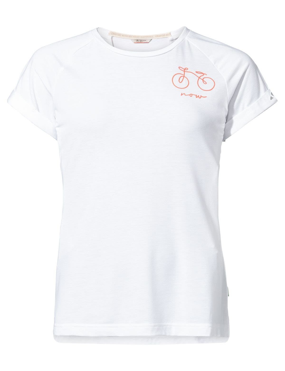 Letzte Preissenkung VAUDE T-Shirt Vaude Womens Cyclist 2 Damen Kurzarm-Shirt White T-shirt