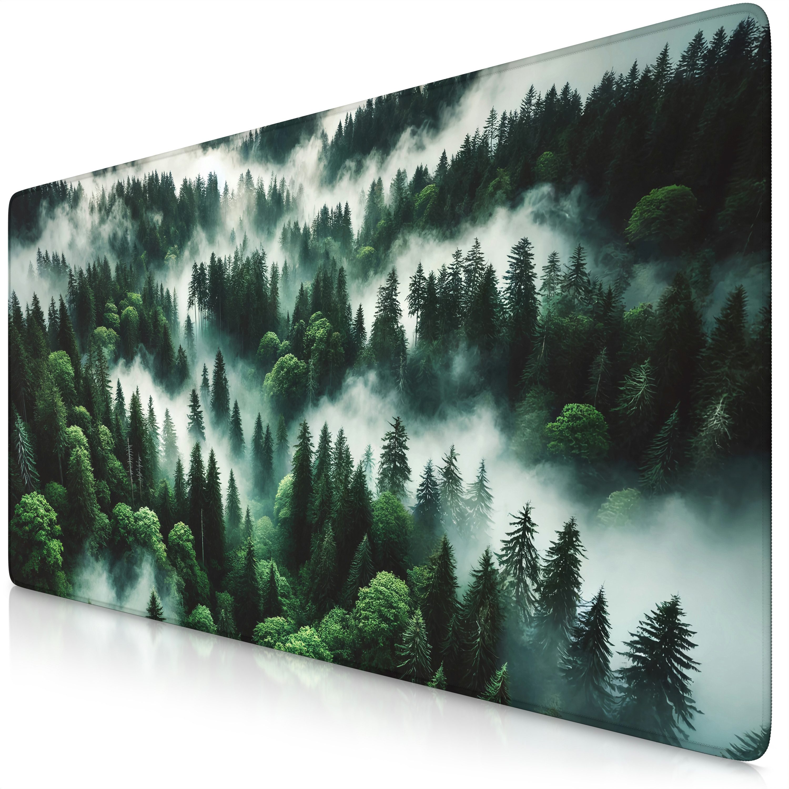 Titanwolf Gaming Mauspad XXL Mauspad 900x400, Wald-Motiv V2, Schreibtischunterlage (1-St), rutschfeste Rückseite, Geschwindigkeit & Präzision, wasserabweisend von Titanwolf