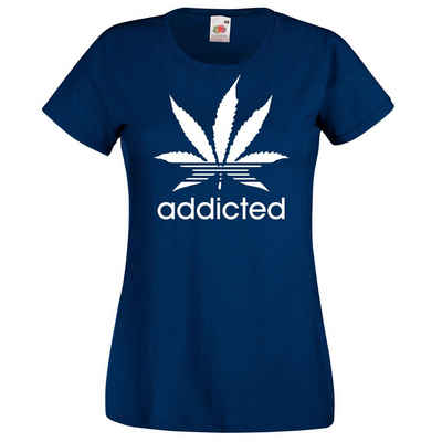 Youth Designz T-Shirt »Addicted Damen T-Shirt« mit Trendigem Frontprint
