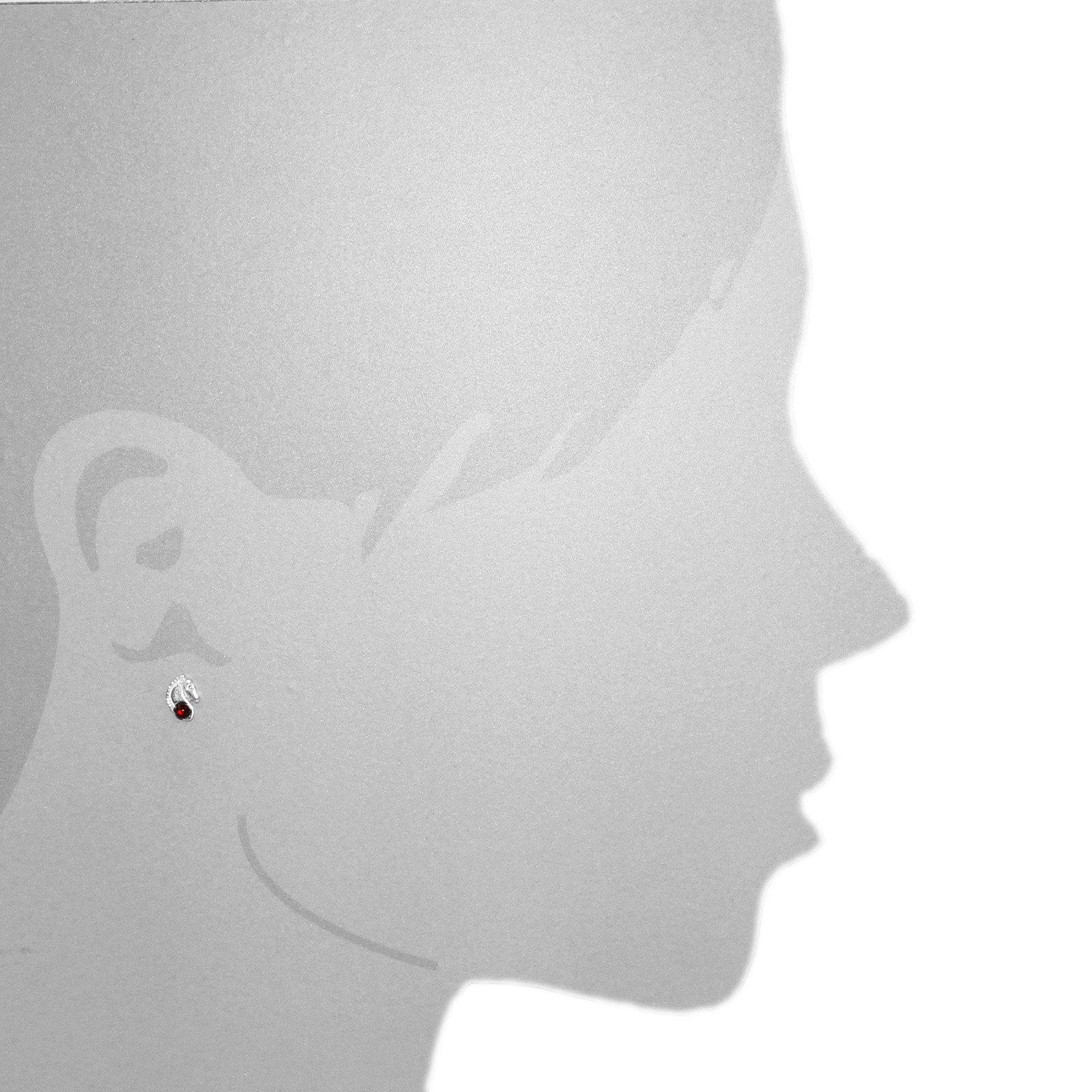 OSTSEE-SCHMUCK Paar Ohrstecker Ostsee-Schmuck Ohrstecker Pferdekopf Ohrstec günstig online kaufen