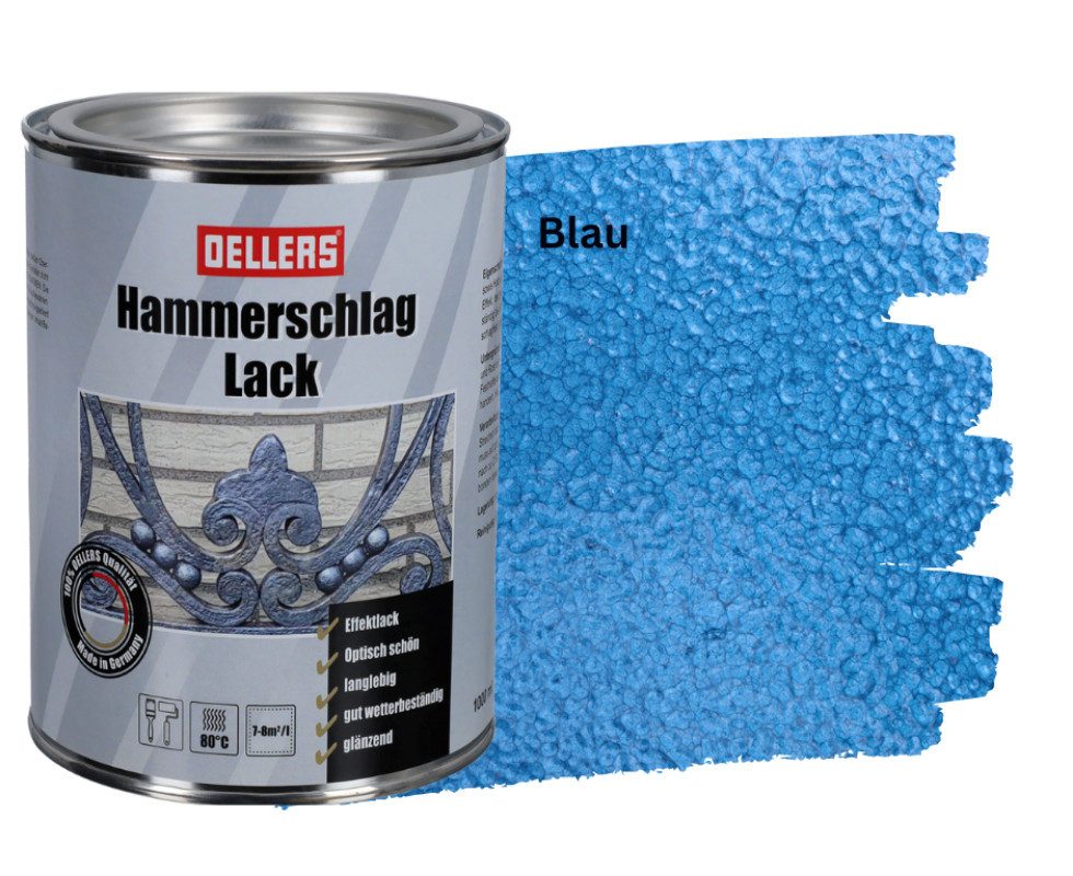 OELLERS Lack Hammerschlaglack, schafft metallische Oberflächen
