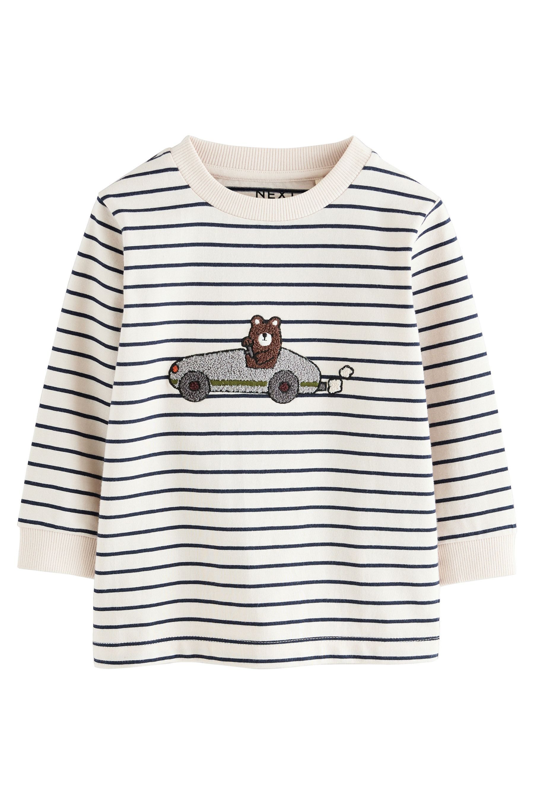 Next Langarmshirt Langärmeliges Shirt mit Applikation günstig online kaufen