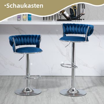 OKWISH Barhocker mit 2 höhenverstellbaren Stühlen mit Fußstütze (2 St)