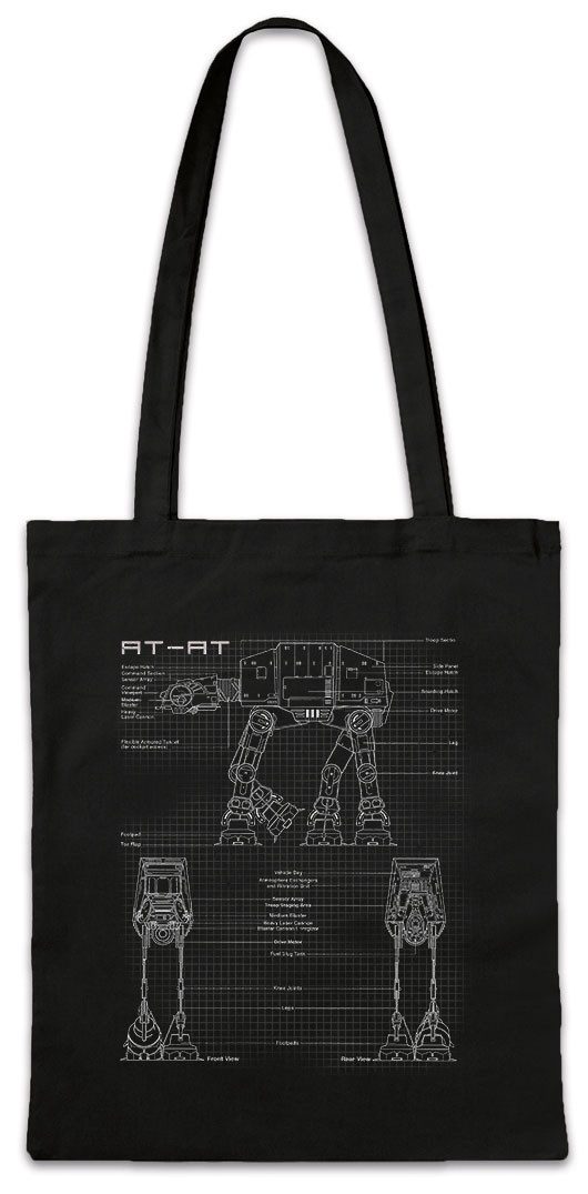 Beuteltasche Armed Transporter Blueprint Stofftasche Star Empire AT-AT Storm Wars