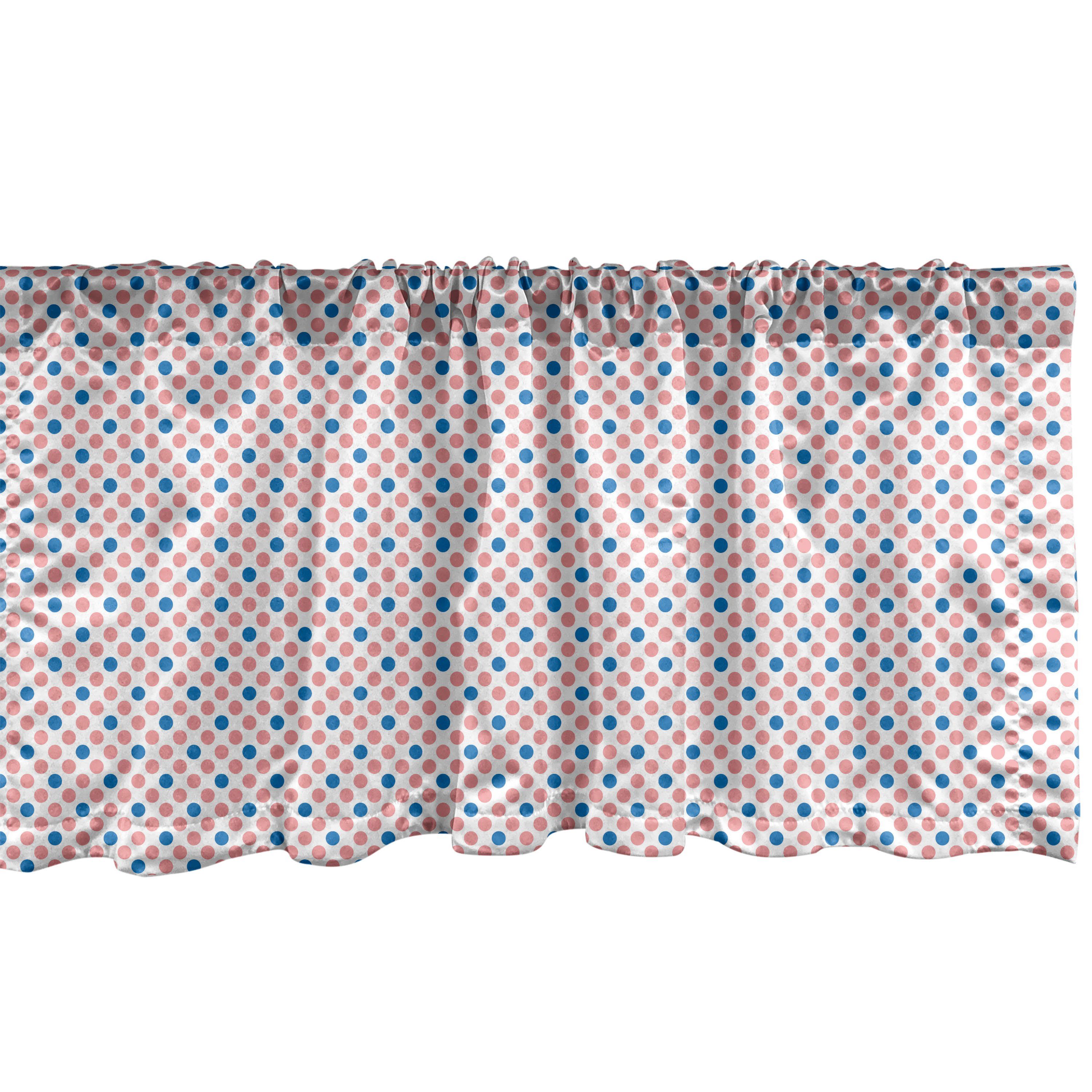 Microfaser, Schlafzimmer Grafik Abakuhaus, Stangentasche, für Abstrakt Heitre Dekor mit Scheibengardine Küche Vorhang Tupfen Volant