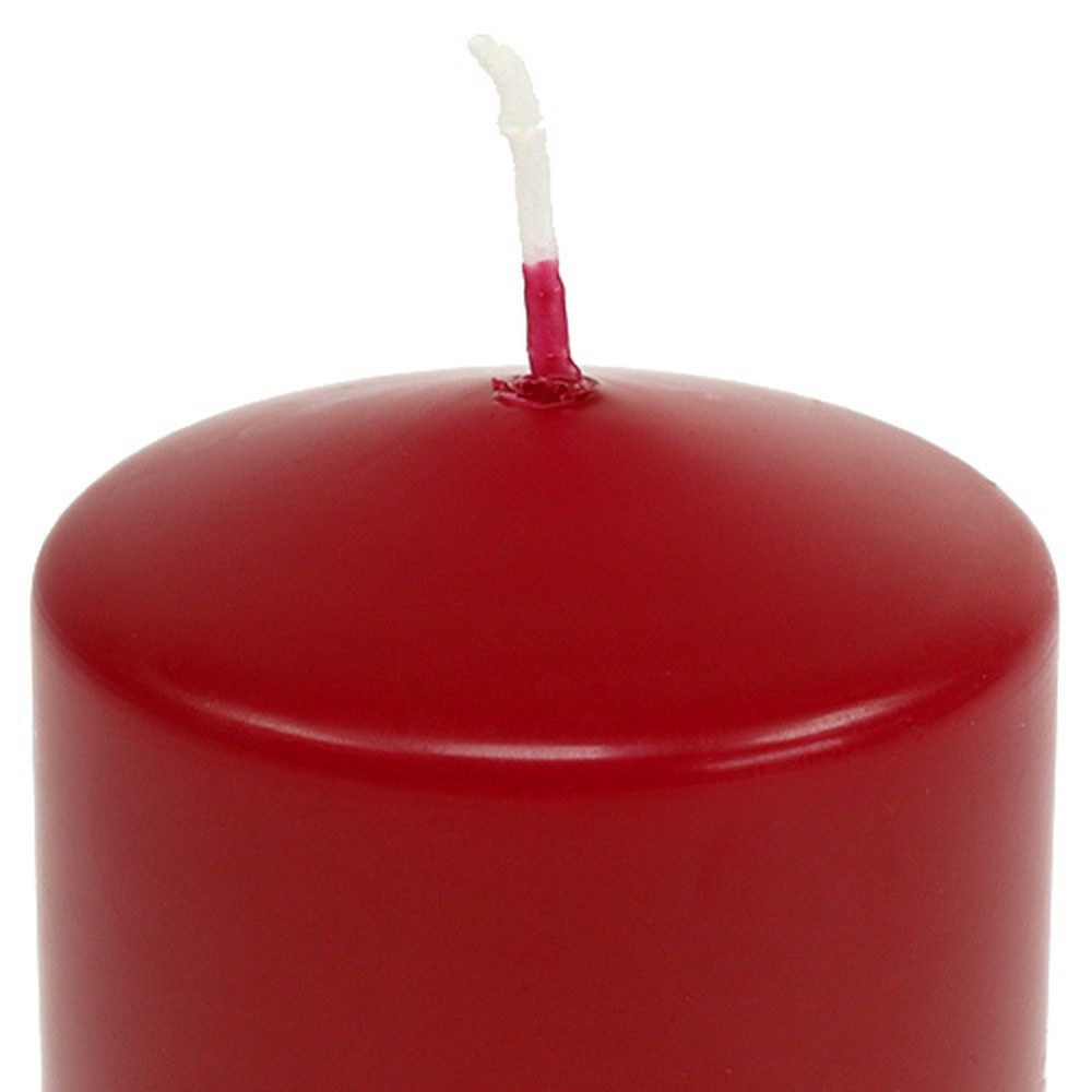 Wiedemann Kerzen Stumpenkerze Stumpenkerzen 80/80 6St. Altrot Weihnachtskerzen, 6 Stück