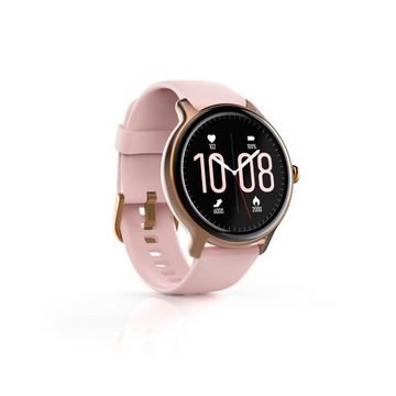 Hama Smartwatch Damen Herren, Fitnesstracker, wasserdicht, Blutsauerstoff Smartwatch (2,79 cm/1,09 Zoll), Herzfrequenz, Timer, Schritte, Kalorien, Schlaf, Stress, Tempo, Musik