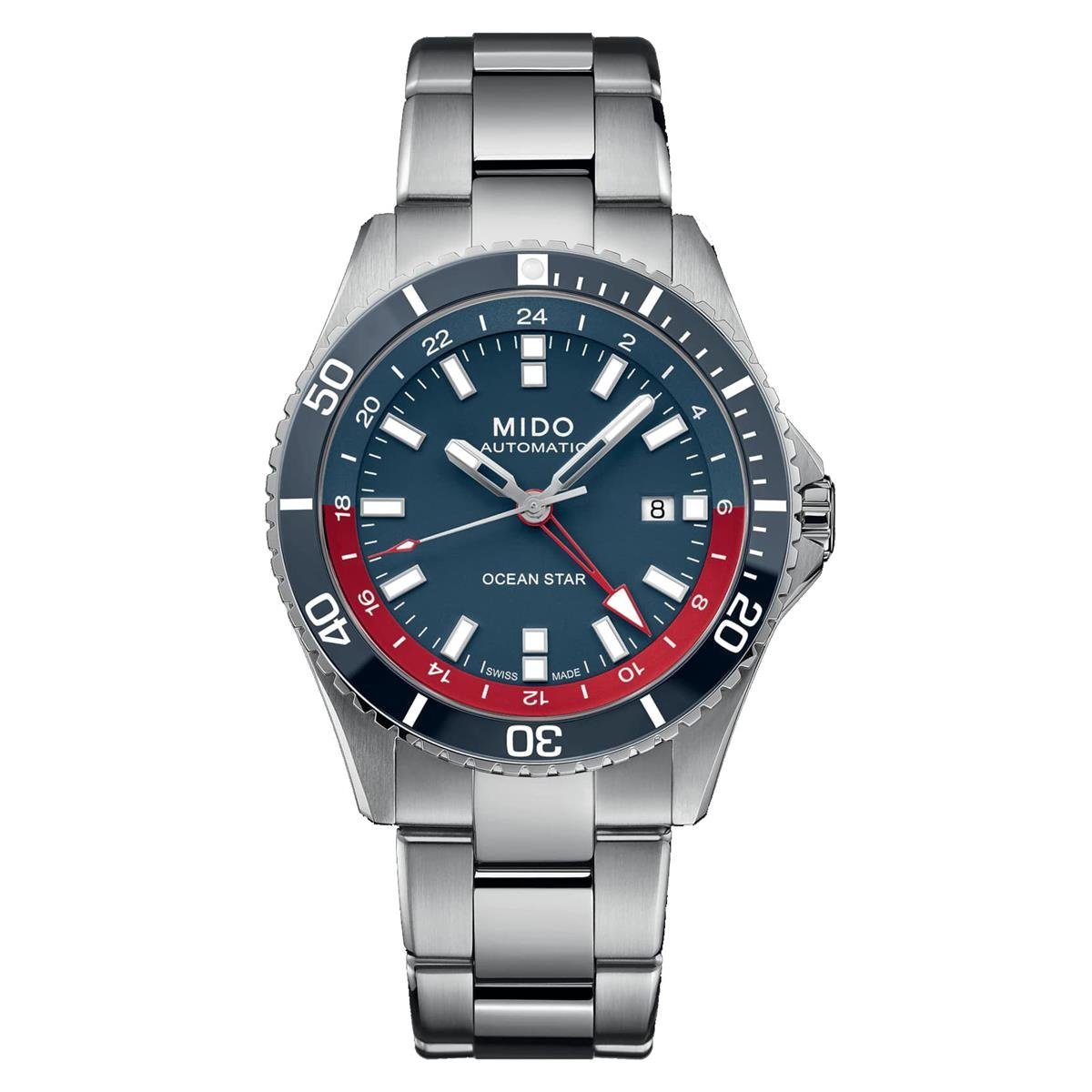 Taucheruhr Mido Herren Uhr M0266291104100 Ocean Star GMT Special Edition