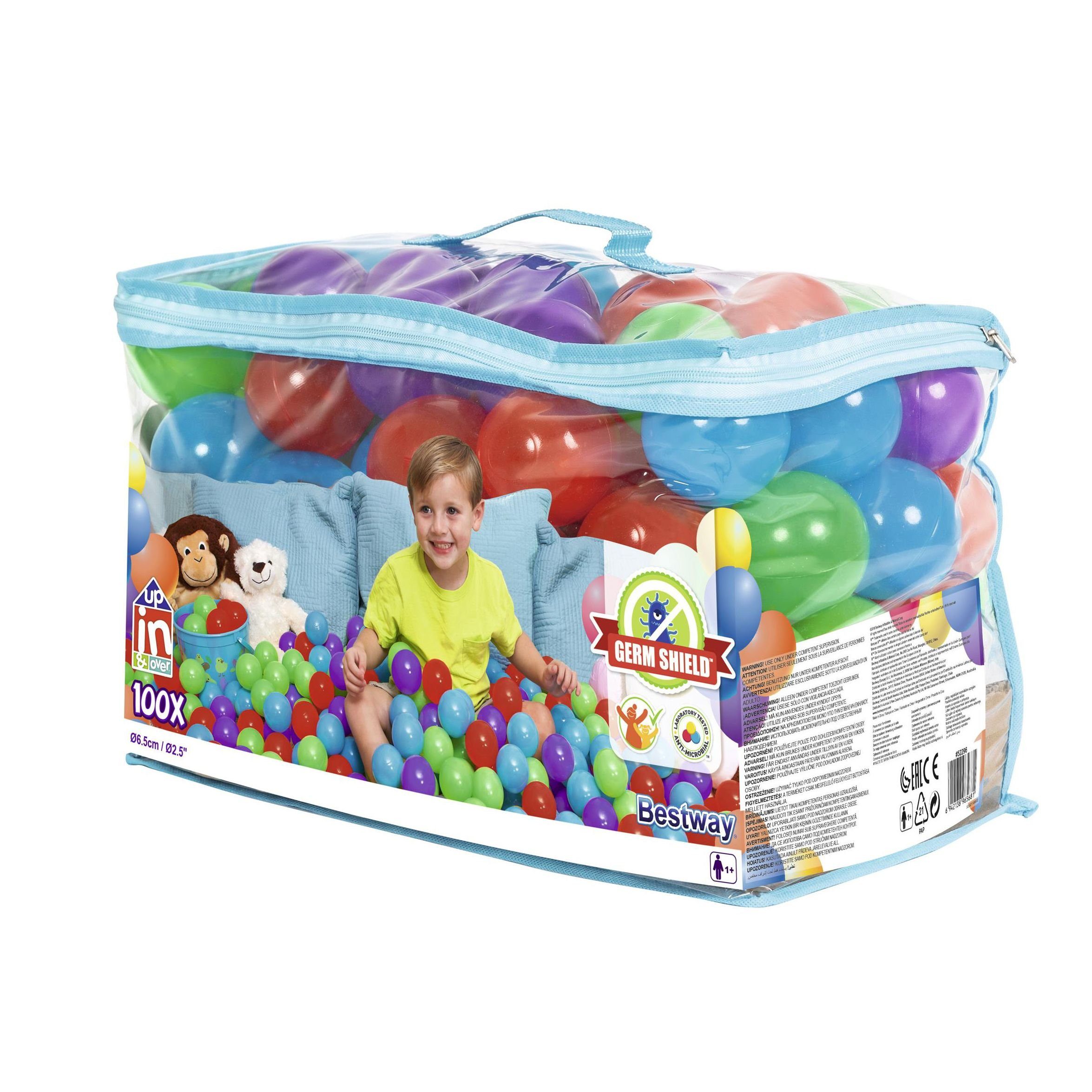 Spielball Up, In & Over™ Antimikrobielle Spielbälle, 100 Stück
