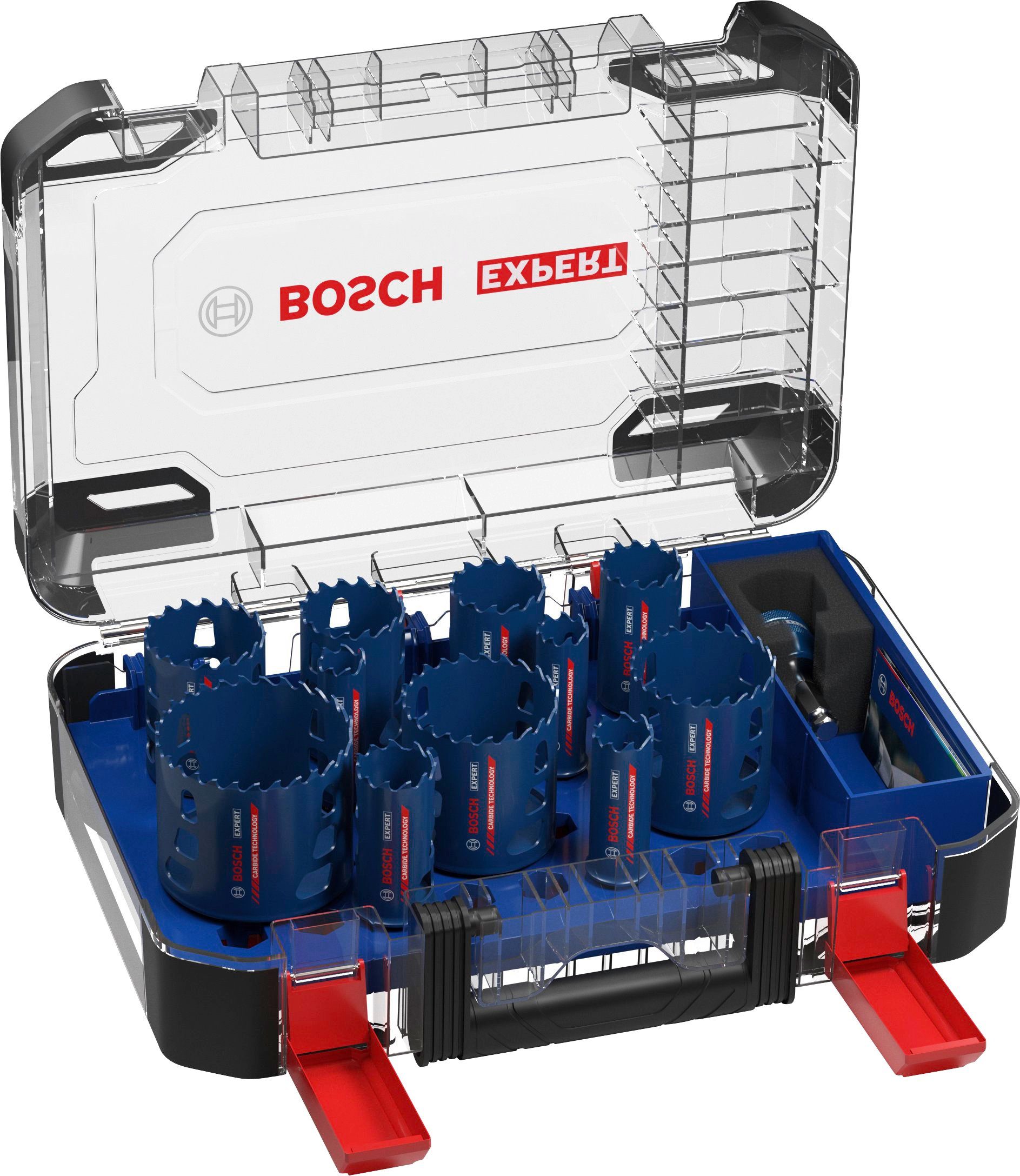 Bosch Professional Lochsäge EXPERT Tough Material, Set, 14-tlg., 20/22/25/32/35/40/44/51/60/64/76 mm