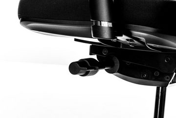 Jet-Line Chefsessel Buerostuhl MONTERAY schwarz mit verstellbarer Rüc