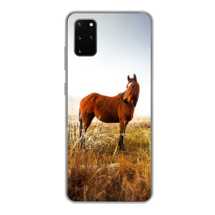 MuchoWow Handyhülle Pferd - Weide - Australien Phone Case Handyhülle Samsung Galaxy S20 Plus Silikon Schutzhülle