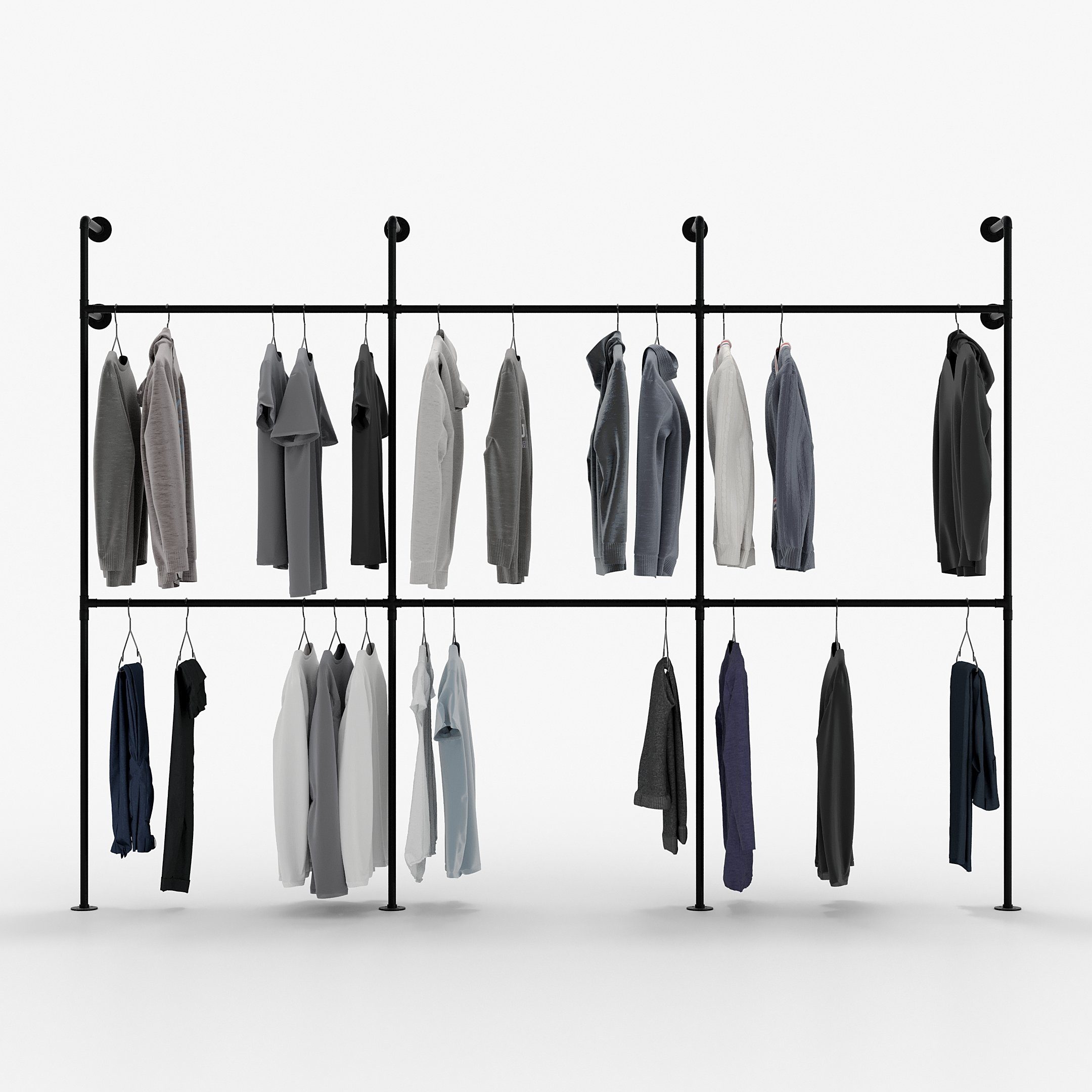 pamo. design Kleiderständer KIM DOUBLE, Offener günstig online kaufen