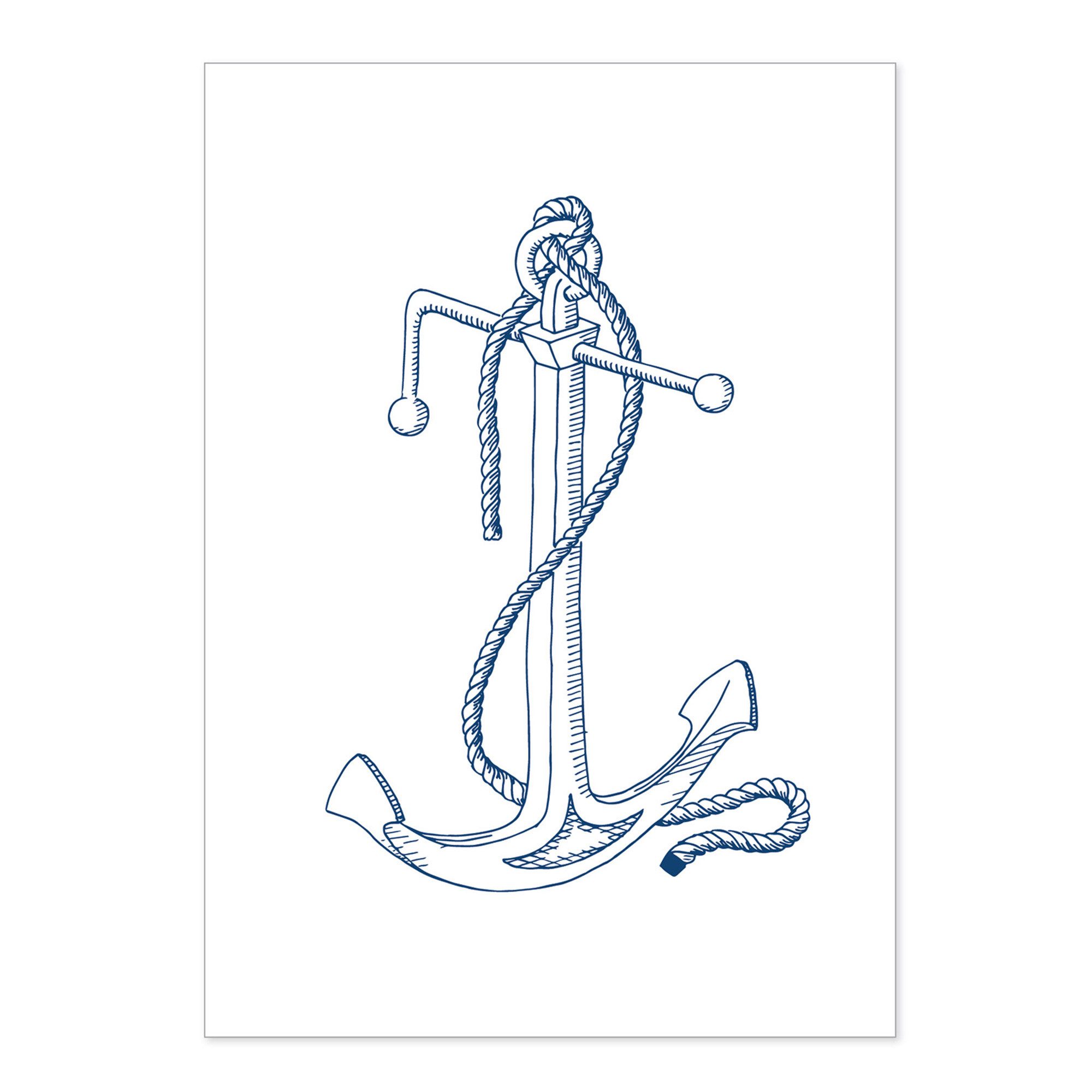 Postkarte Postkarte Anker