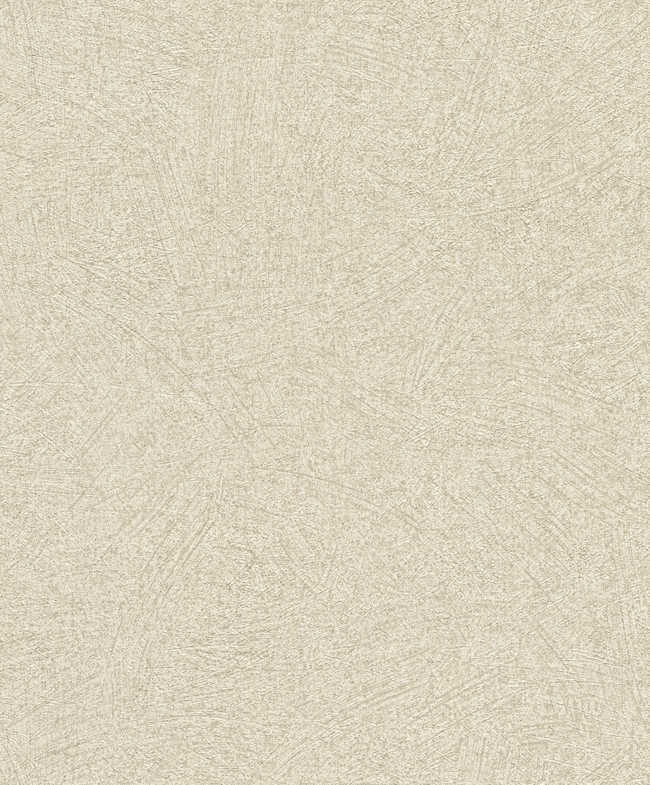 Rasch Vliestapete Wischtechnik - Vinyltapete Metallic Beige Gold, Wischoptik, Putzoptik, Glanzeffekt, (1 Rolle, 1 St., 10,05 m x 0,53 m), gute Lichtbeständigkeit, feucht abwischbar, restlos abziehbar