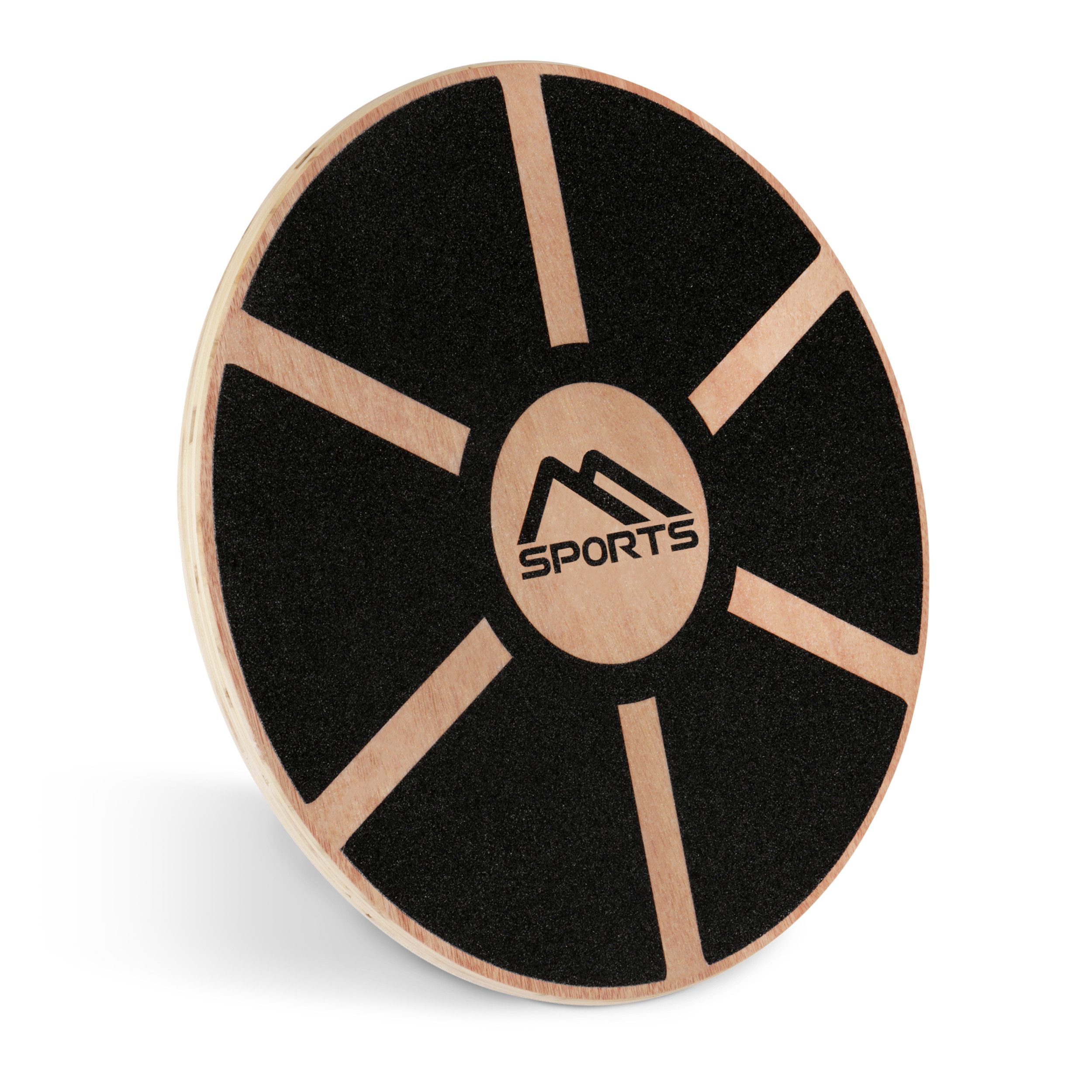 MSports® Stabilisations-Therapiegerät Balance Board aus Holz 39 cm Durchmesser Wackelbrett