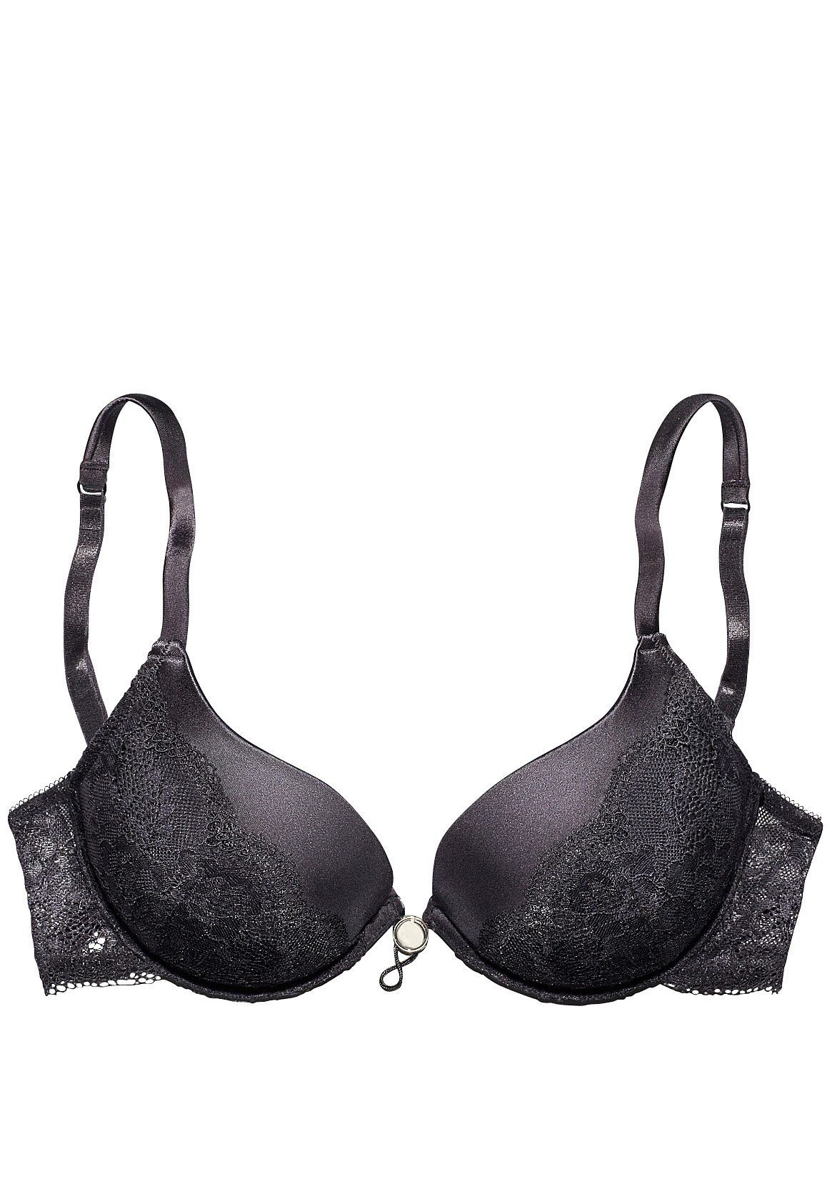 LASCANA Push-up-BH mit verstellbarer vorderer Mitte, Dessous – Bild 2 von 4